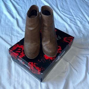 Dark Brown Booties